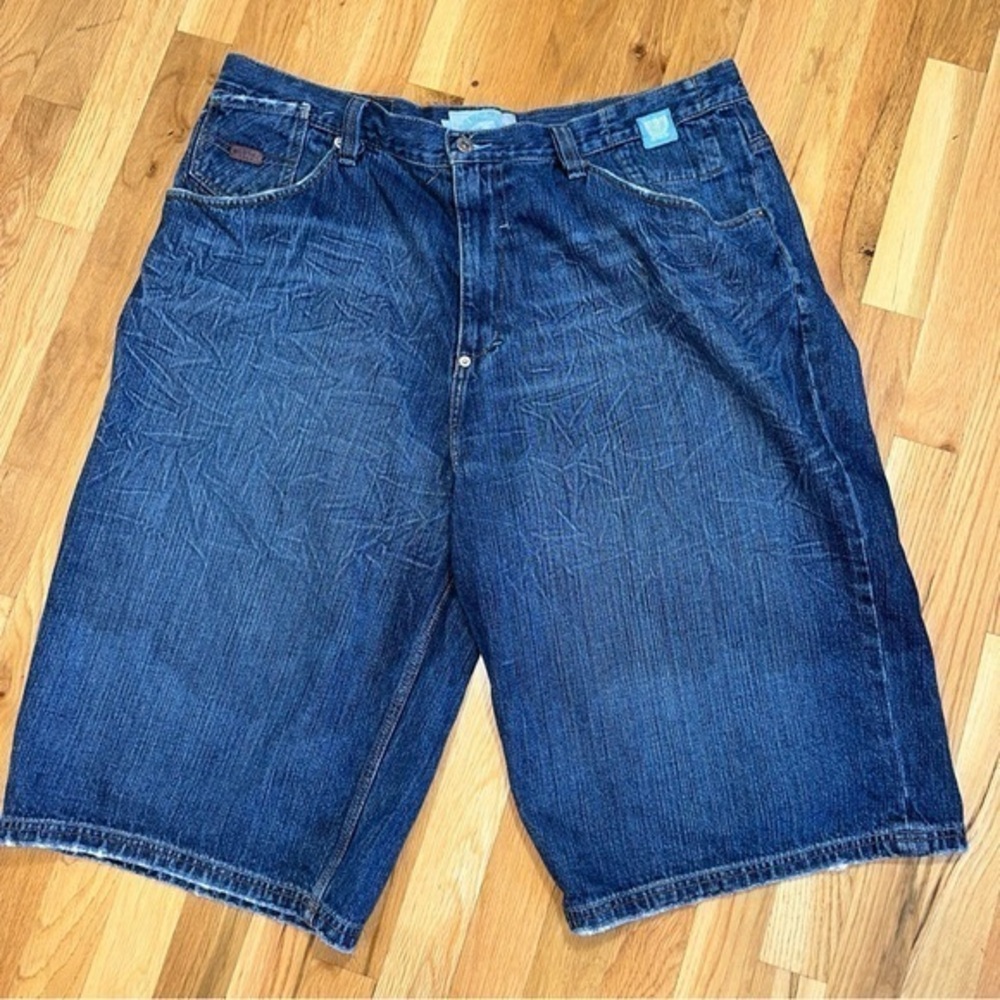 Vintage Meoshe Denim Co. Mens 40 Blue Jean Shorts Baggy Jnco Style 40x28 PERFECT